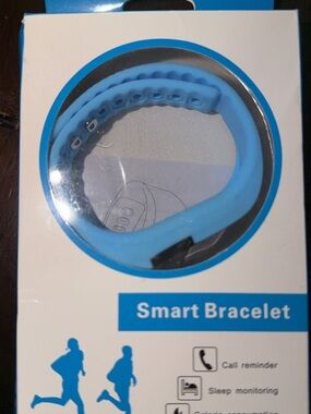 Blue Smart Bracelet Fitness Tracker
